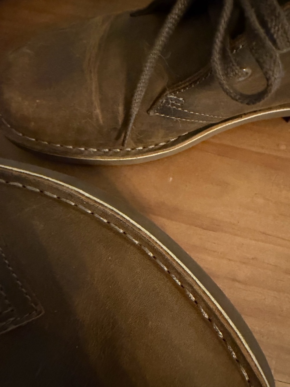 Clarks Women’s  Dark Brown Leather Chukka Boots - Picture 3 of 8
